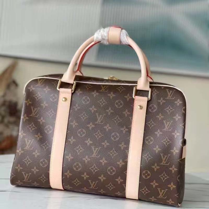 Louis Vuitton LV Unisex Carryall Coated Canvas VVN Shiny Golden Brass