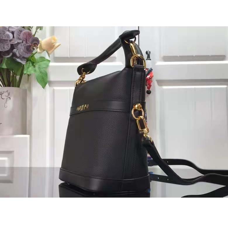 Louis Vuitton LV Unisex Cruiser PM Black Calfskin Leather Cowhide