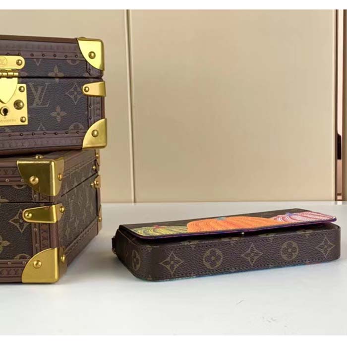 Louis Vuitton Women LV x YK Félicie Pochette Monogram Coated Canvas Pumpkin Print