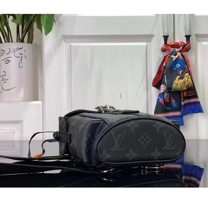 Louis Vuitton LV Unisex Nano Christopher Monogram Eclipse Coated Canvas Cowhide Leather