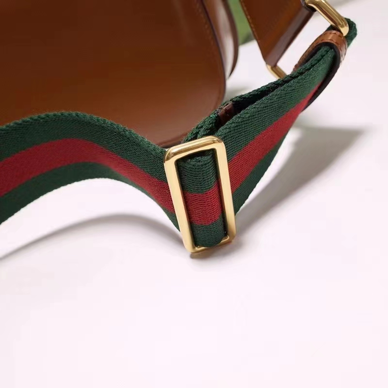 Gucci Women Gucci Bamboo 1947 Small Top Handle Bag Brown Leather Bamboo Hardware