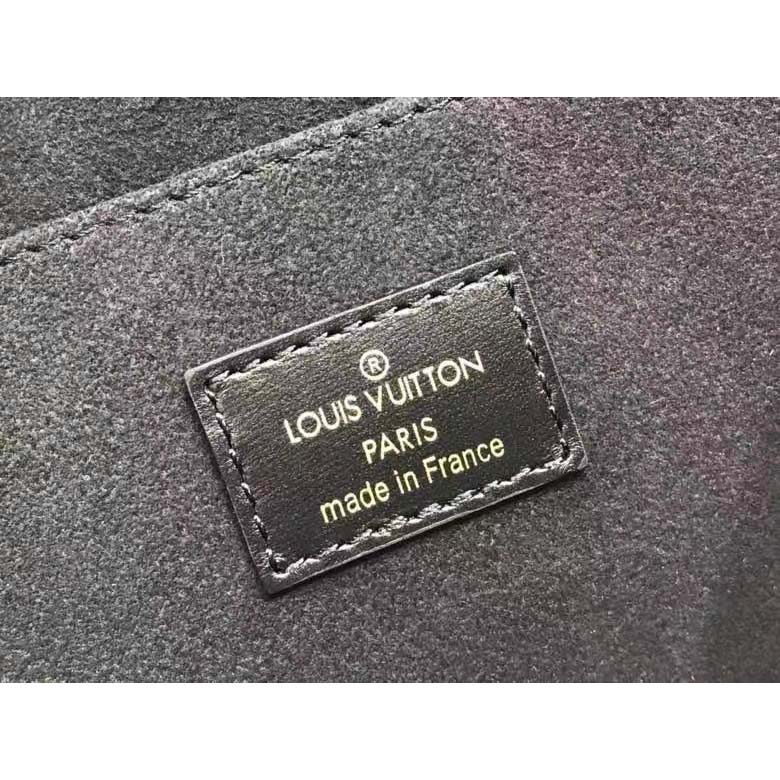 Louis Vuitton LV Women Since 1854 Dauphine MM Handbag Black Monogram Flowers Cowhide