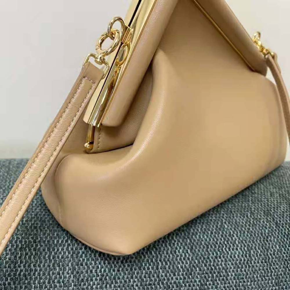Fendi Women First Small Beige Leather Bag