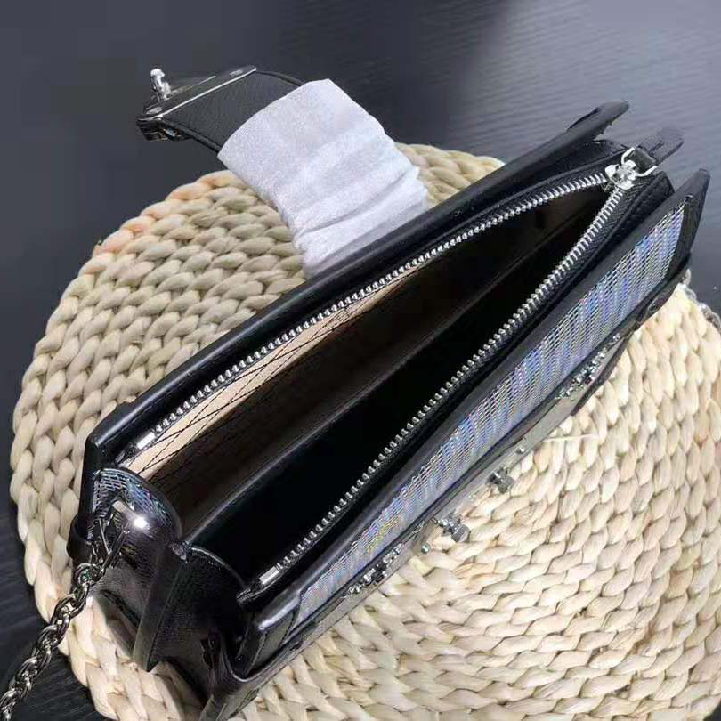 Louis Vuitton LV Women Trunk Clutch Bag with Monogram LV Pop Print-Blue