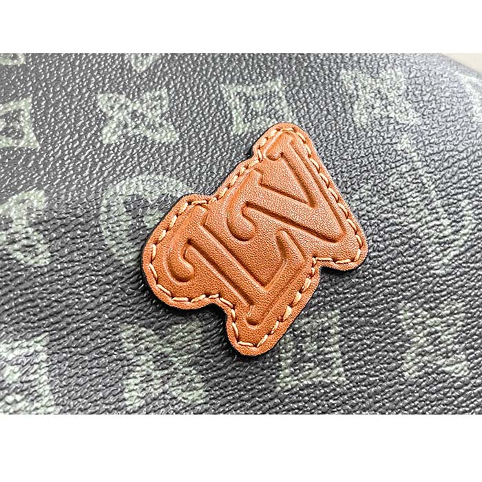 Louis Vuitton LV Unisex Keepall Bandoulière 50 Dark Green Monogram Coated Canvas Cowhide