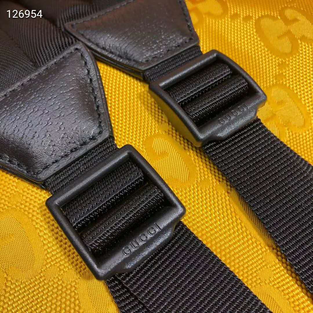 Gucci Unisex Gucci Off The Grid Backpack Yellow GG Nylon