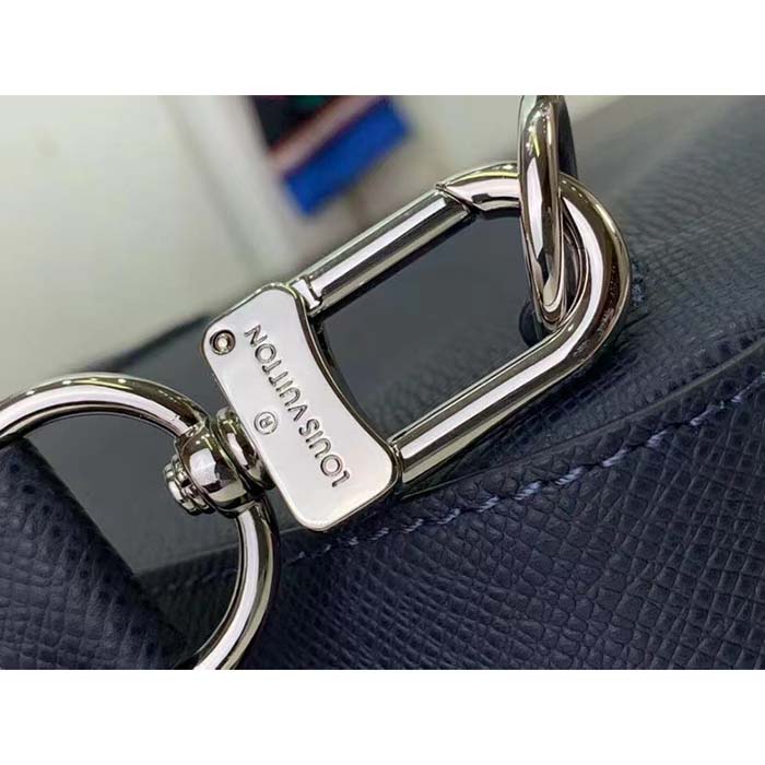 Louis Vuitton LV Unisex Avenue Slingbag NM Midnight Blue Taiga Cowhide Leather