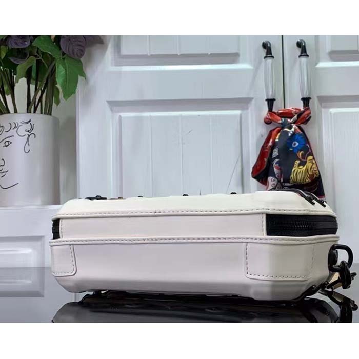 Louis Vuitton LV Unisex Future Trunk White Calf Leather Double Zip Closure