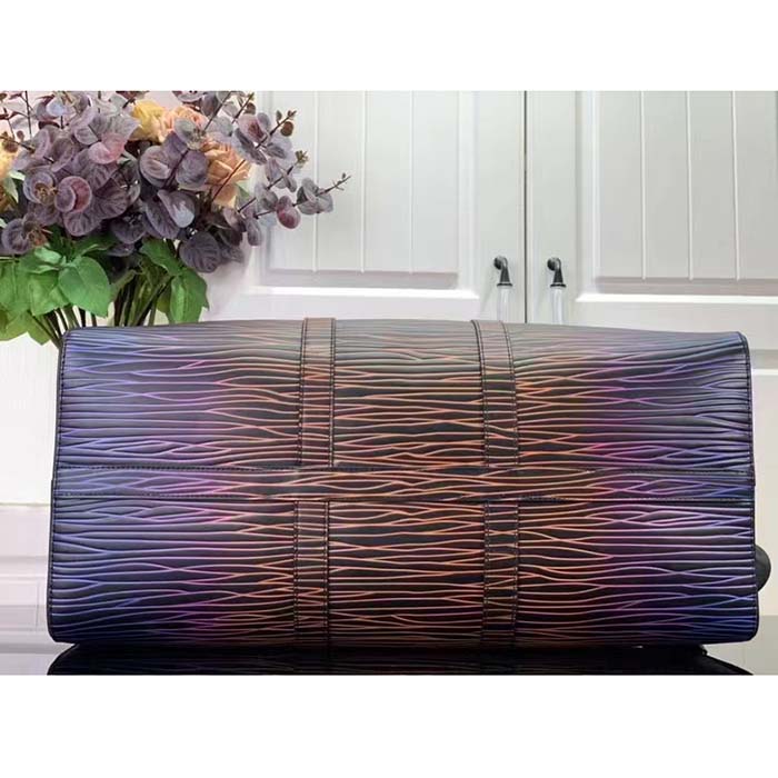 Louis Vuitton LV Unisex Keepall Bandoulière 50 Gradient Electric Sun Epi XL Calfskin Leather