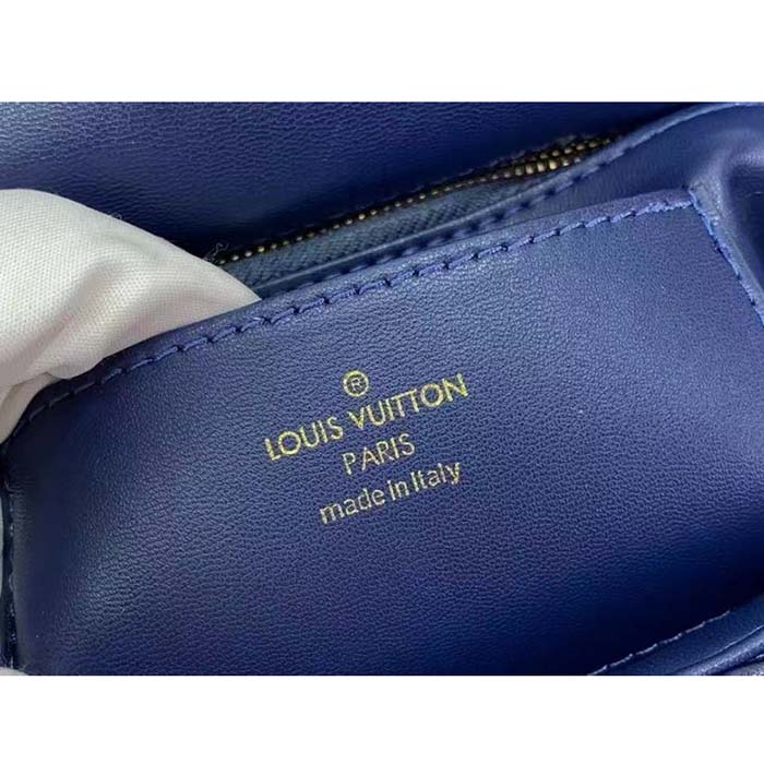 Louis Vuitton LV Women GO-14 MM Navy Blue Lamb Leather Cowhide Leather
