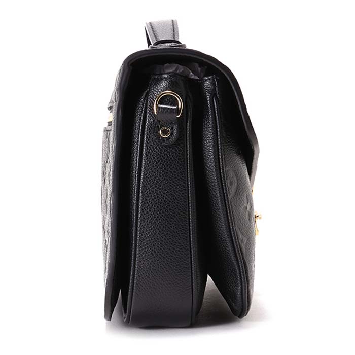 Louis Vuitton LV Women Pochette Métis Bag Black Monogram Grained Cowhide Leather