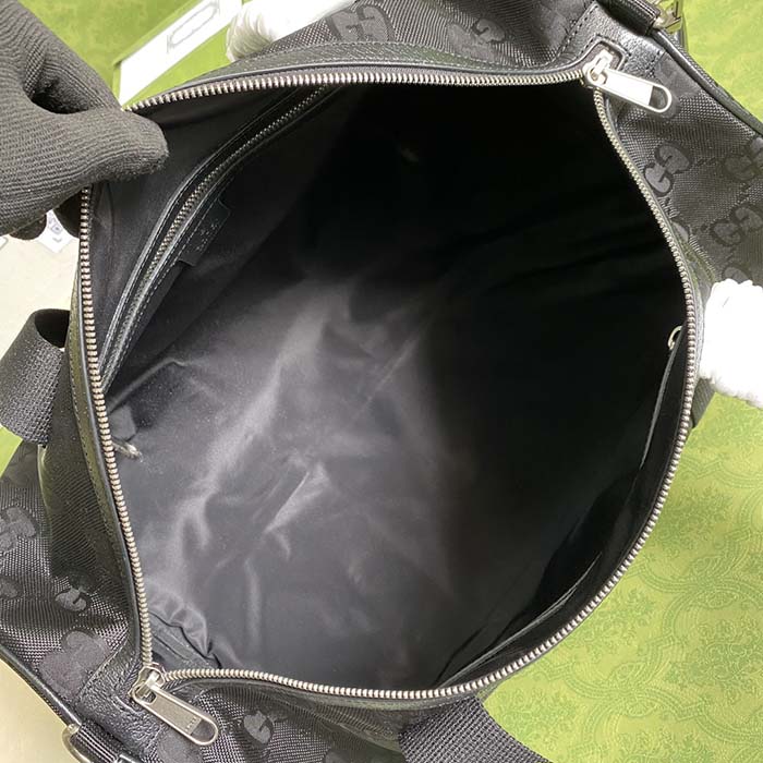 Gucci Unisex GG Off The Grid Duffle Bag Black GG Nylon