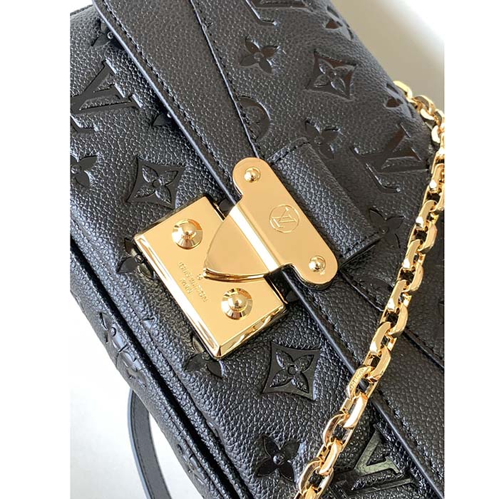 Louis Vuitton LV Women Marceau Black Embossed Grained Cowhide Leather