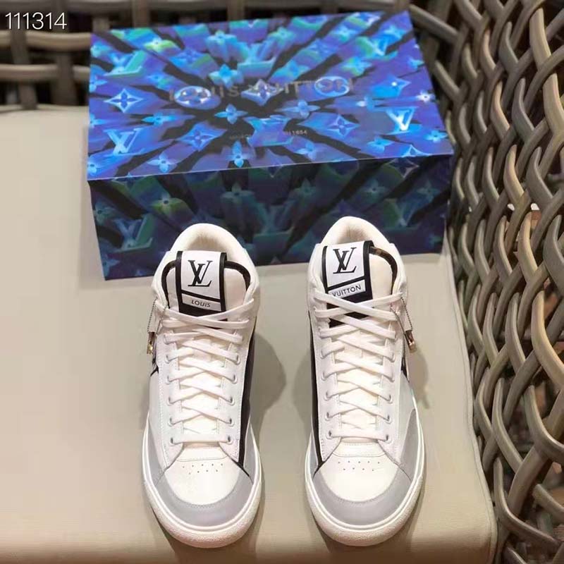 Louis Vuitton Unisex Charlie Sneaker Boot Cacao Brown Mix Recycled Bio-Based Materials