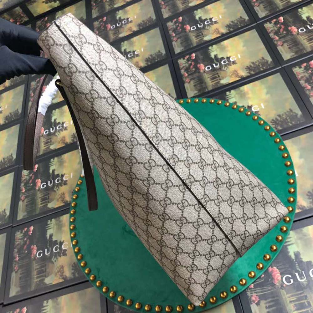 Gucci GG Women Ophidia GG Large Tote-Brown
