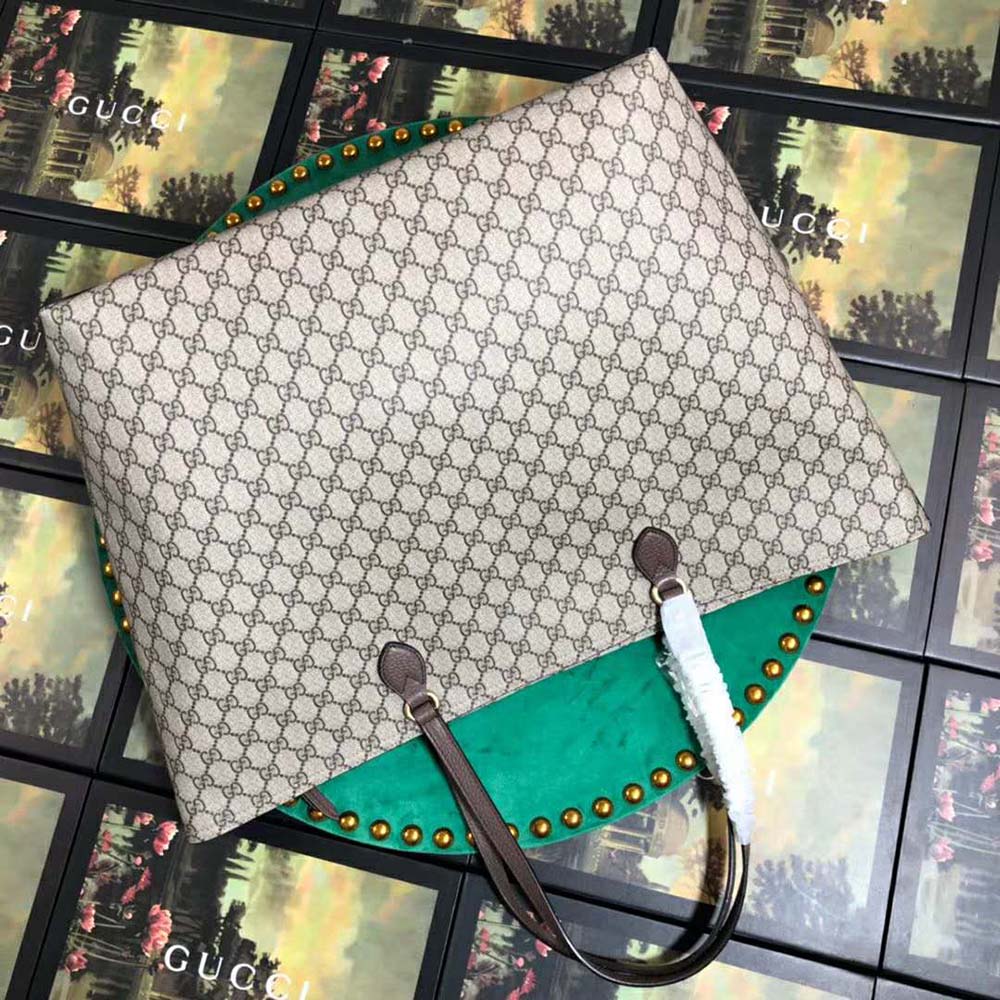 Gucci GG Women Ophidia GG Large Tote-Brown