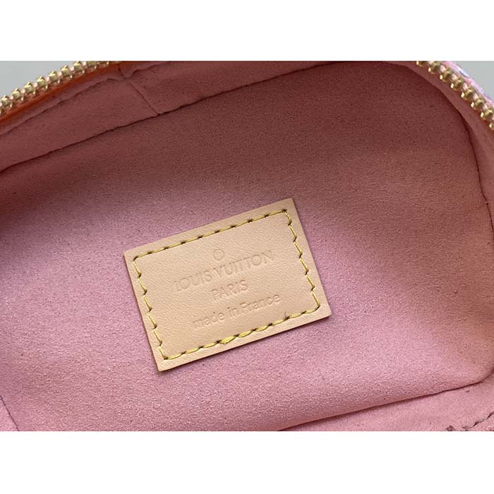 Louis Vuitton LV Women Micro Vanity Pink Monogram Coated Canvas Natural Cowhide-Leather