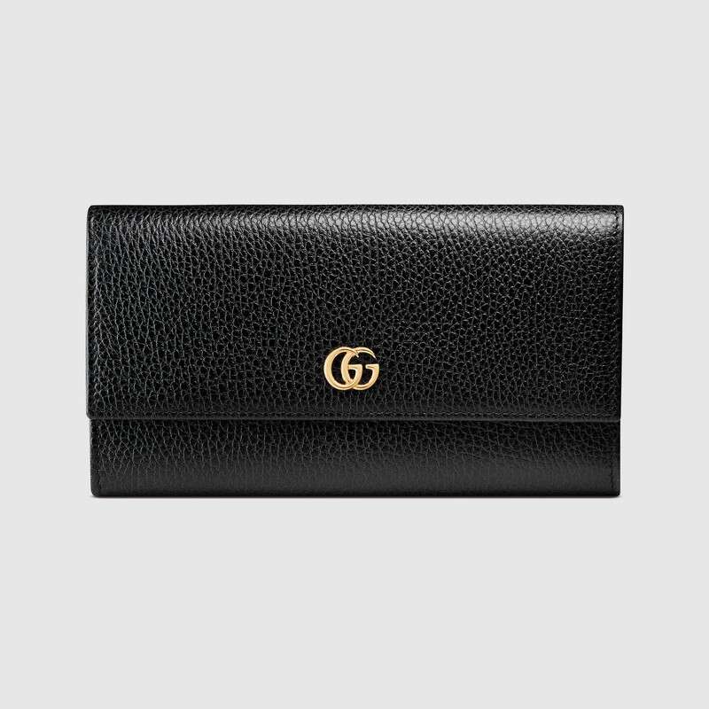 Gucci GG Unisex GG Marmont Leather Continental Wallet in Leather