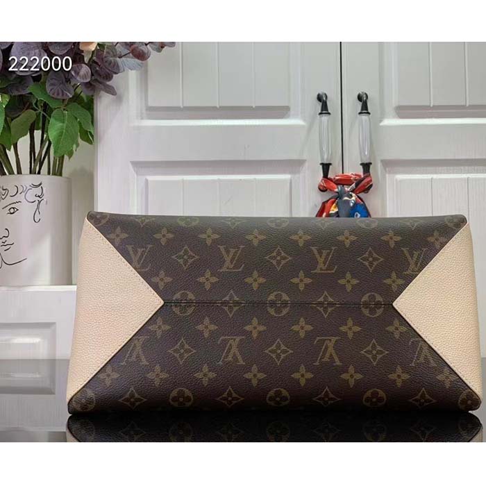 Louis Vuitton LV Women Vendôme MM Cream Monogram Coated Canvas Cowhide Leather