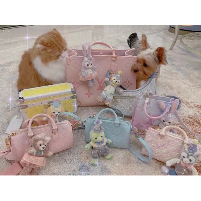 Louis Vuitton LV Women OnTheGo MM​ Gradient Pink Monogram Empreinte Embossed Cowhide Leather