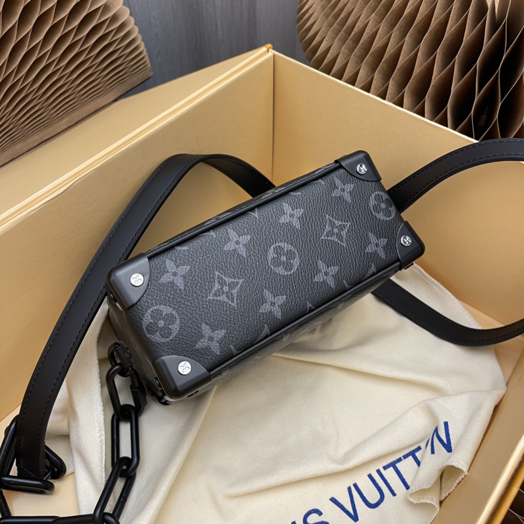 Louis Vuitton LV Men Mini Soft Trunk Bag Monogram Eclipse Coated Canvas