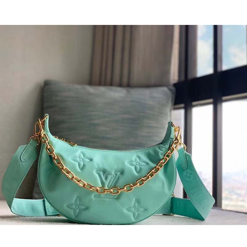 Louis Vuitton LV Women Over The Moon Vert D’Eau Green Quilted Embroidered Calf