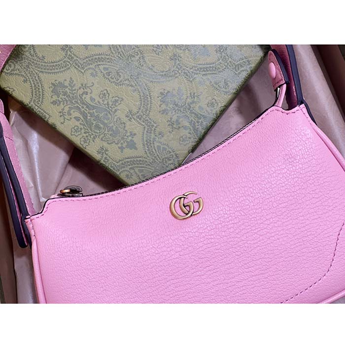 Gucci Women GG Aphrodite Shoulder Bag Double G Light Pink Leather