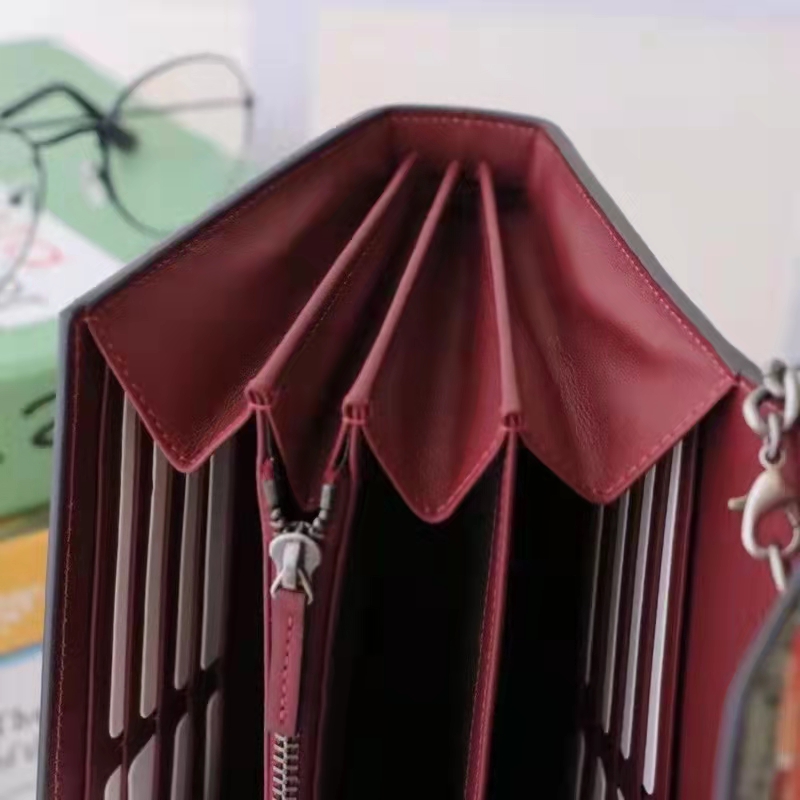 Gucci Women GG Dionysus Blooms Print Mini Chain Bag Beige Ebony Supreme Canvas