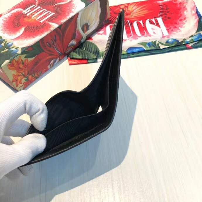 Gucci Unisex Kingsnake Print GG Supreme Wallet GG Supreme Canvas