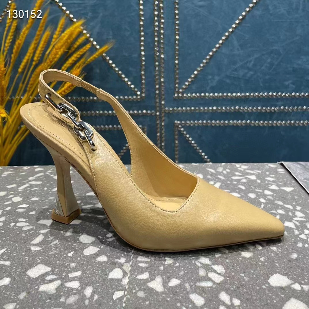Louis Vuitton LV Women Sparkle Slingback Pump Gold Metallic Calf Leather 9.5 Cm Heel