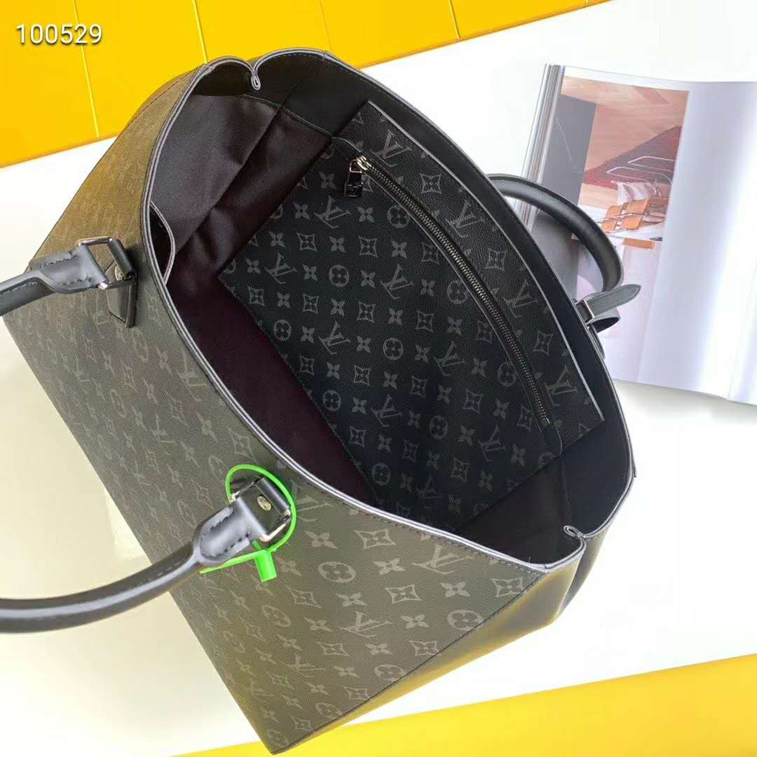 Louis Vuitton LV Unisex Grand Sac Monogram Eclipse Coated Canvas
