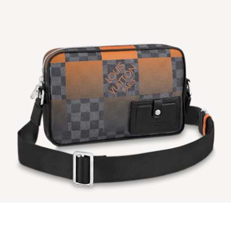 Louis Vuitton LV Unisex Alpha Messenger Damier Graphite Giant Coated Canvas