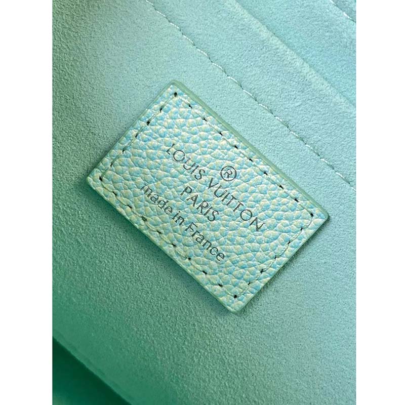 Louis Vuitton LV Women Multi Pochette Accessoires Green Sprayed Embossed Grained Cowhide