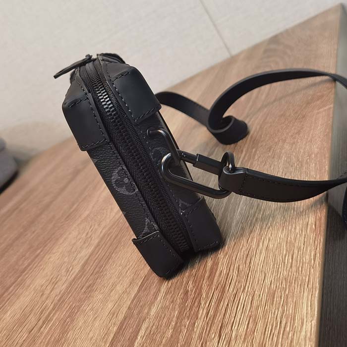 Louis Vuitton LV Unisex Soft Trunk Wearable Wallet Black Monogram Eclipse Coated Canvas