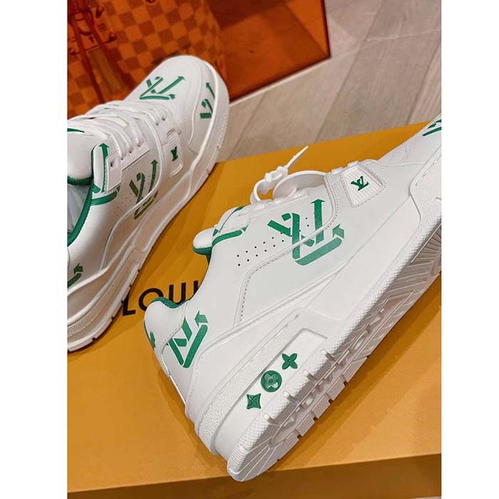 Louis Vuitton Unisex LV Trainer Sneaker Green Mix of Sustainable Materials