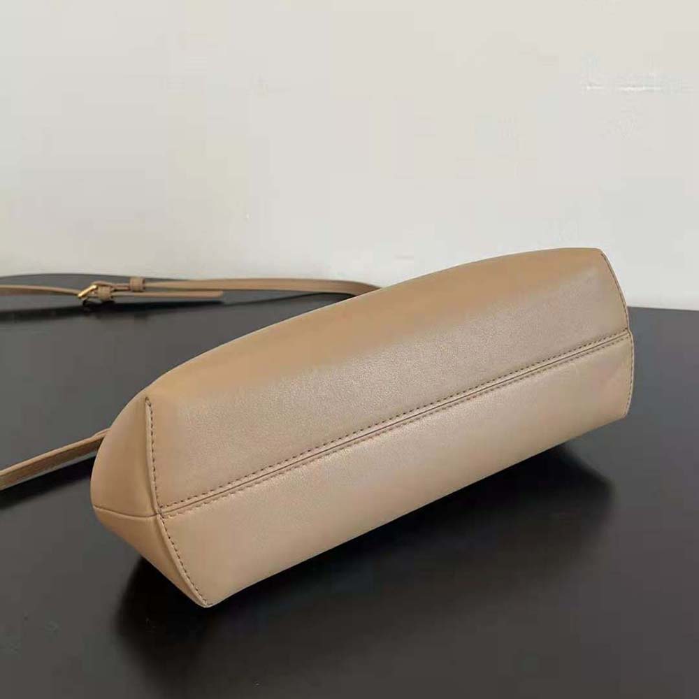 Fendi Women First Small Beige Leather Bag with Exotic Details
