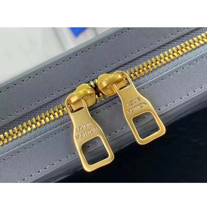 Louis Vuitton LV Unisex Soft Trunk Wearable Wallet Dark Shadow Gray Calf Leather