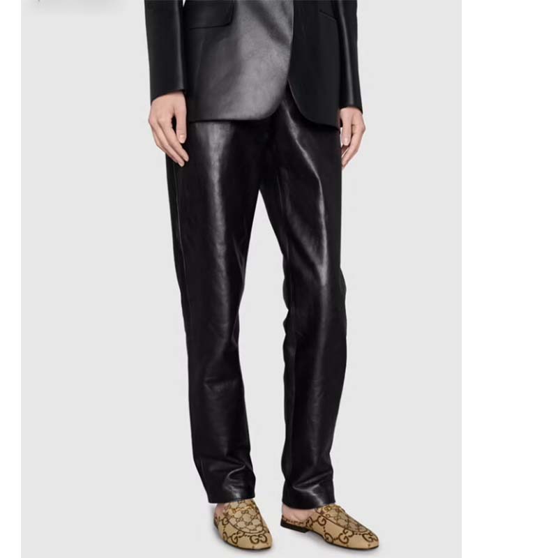 Gucci Unisex Jumbo GG Princetown Slipper Camel Ebony Jumbo GG Canvas