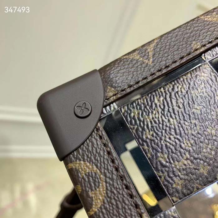 Louis Vuitton LV Unisex Slim Soft Trunk Brown Monogram Chess Coated Canvas PVC