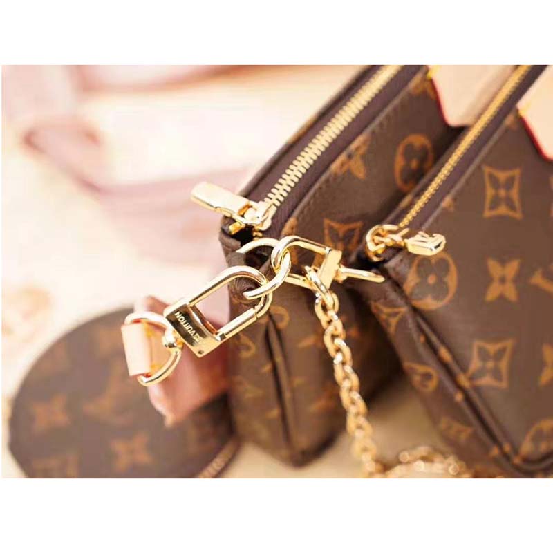 Louis Vuitton LV Women Multi Pochette Accessoires in Monogram Canvas-Pink