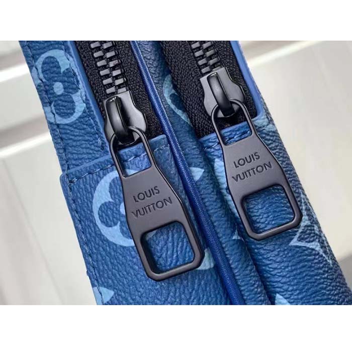 Louis Vuitton LV Unisex Avenue Slingbag NM Atlantic Blue Monogram Coated Canvas