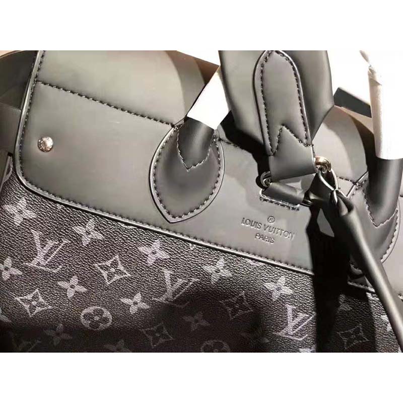 Louis Vuitton LV Men Steamer Backpack in Monogram Eclipse Canvas-Grey