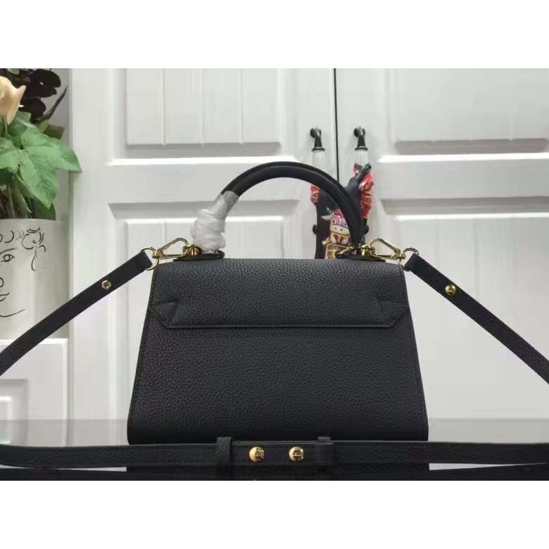 Louis Vuitton LV Women Twist One Handle BB Handbag Black Taurillon Cowhide