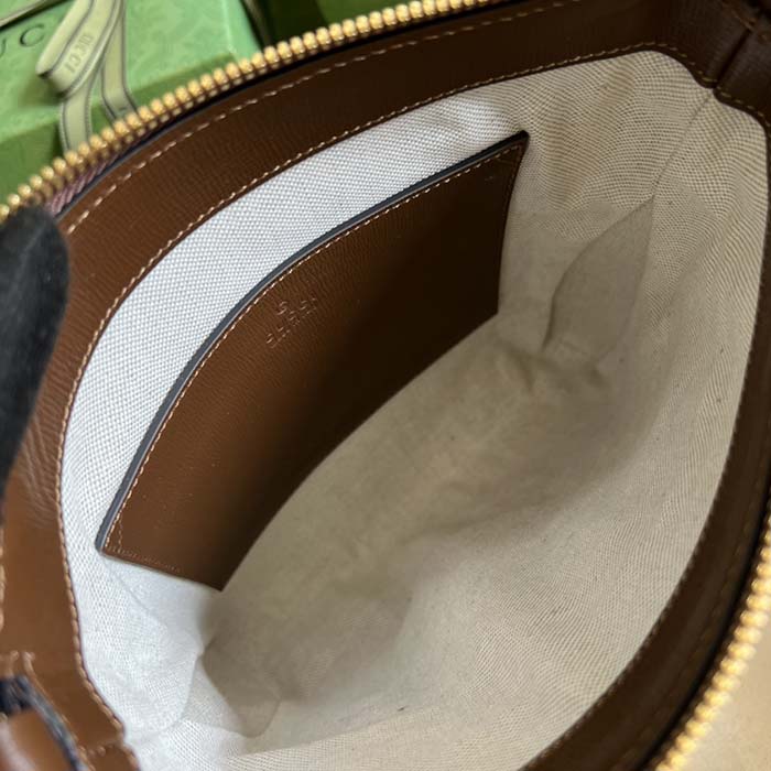 Gucci Unisex GG Supreme Messenger Bag Beige Ebony GG Supreme Canvas