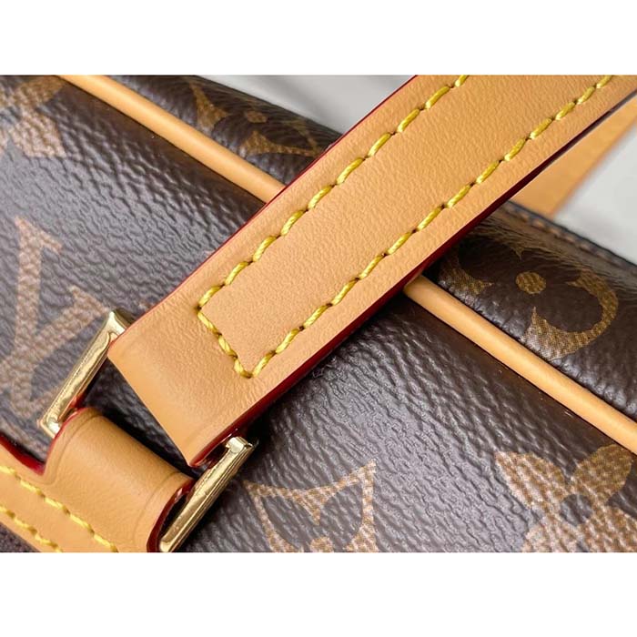 Louis Vuitton LV Women Cité Handbag Monogram Coated Canvas Cowhide Leather