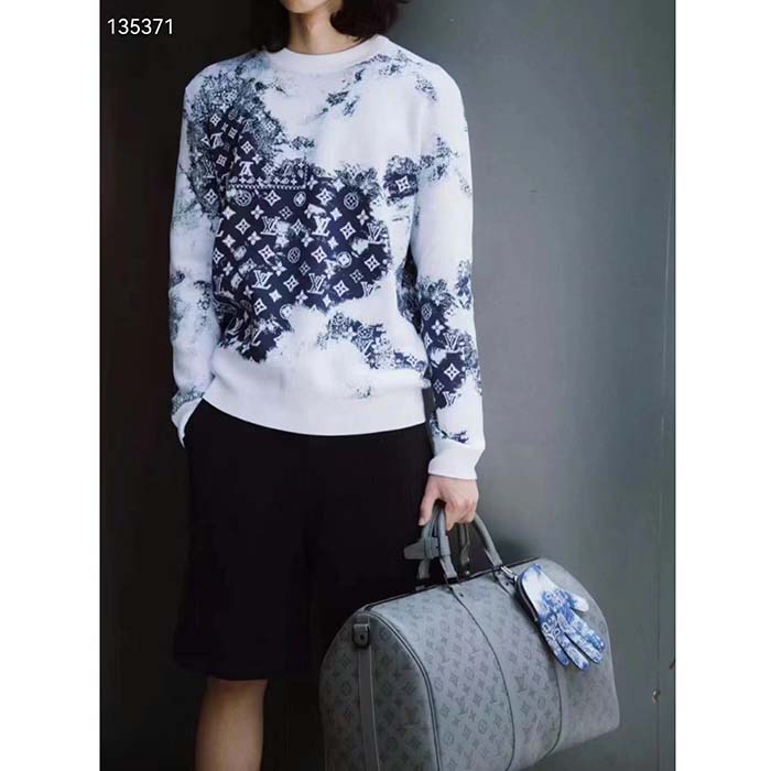 Louis Vuitton LV Unisex Keepall Bandoulière 50 Bag Anthracite Gray Monogram Shadow Calf Leather