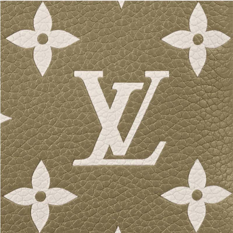 Louis Vuitton LV Women Mini Pochette Accessoires Green Monogram Empreinte Embossed Supple Grained Cowhide
