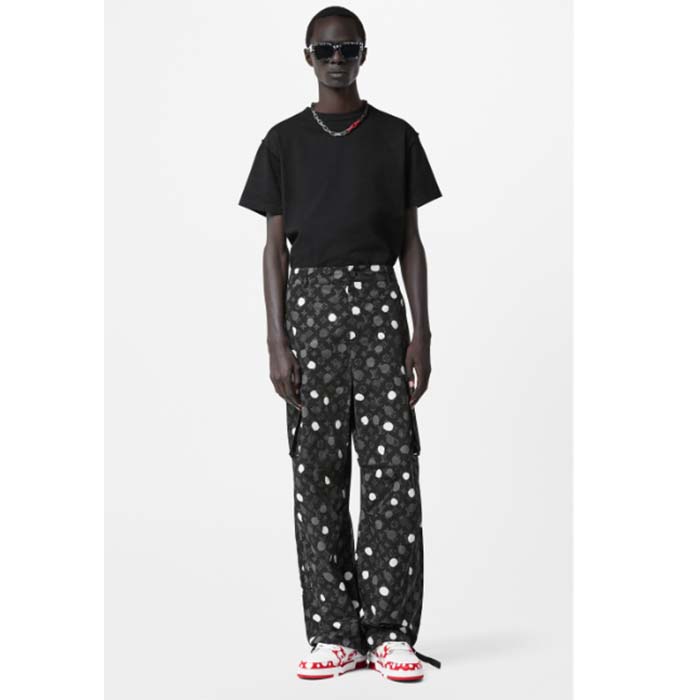 Louis Vuitton Unisex LV Trainer Sneaker Red Calf Leather Rubber Outsole Monogram Flowers