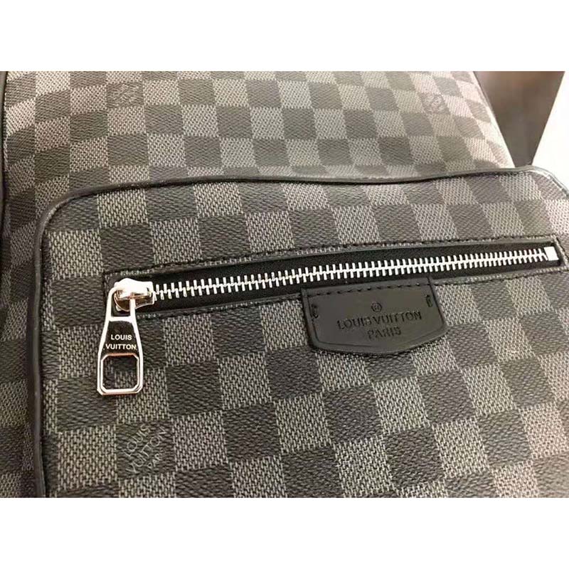 Louis Vuitton LV Men Josh Backpack in Damier Graphite Canvas-Grey