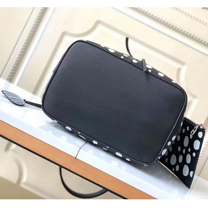 Louis Vuitton Women LVxYK NeoNoé MM Black White Embossed Grained Monogram Empreinte Cowhide